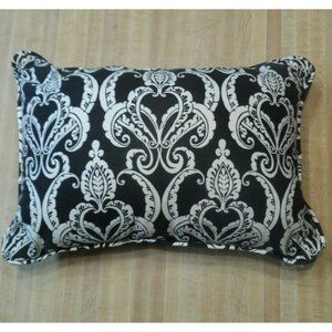Decorative Throw Pillow Bohemian Rectangular Black